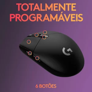 Mouse Gamer Sem Fio Logitech G305 LIGHTSPEED: Performance Profissional, Durabilidade e Conforto para Jogadores Exigentes - Ki Promo