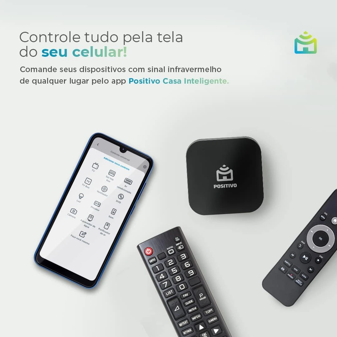 Smart Controle Universal Wi-Fi da Positivo Casa Inteligente no Ki Promo!