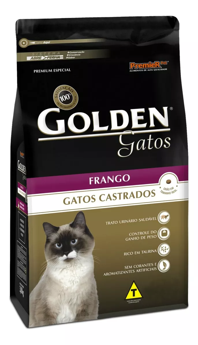 Ração Golden Premium para Gatos Castrados: A Melhor Escolha para a Saúde do Seu Felino